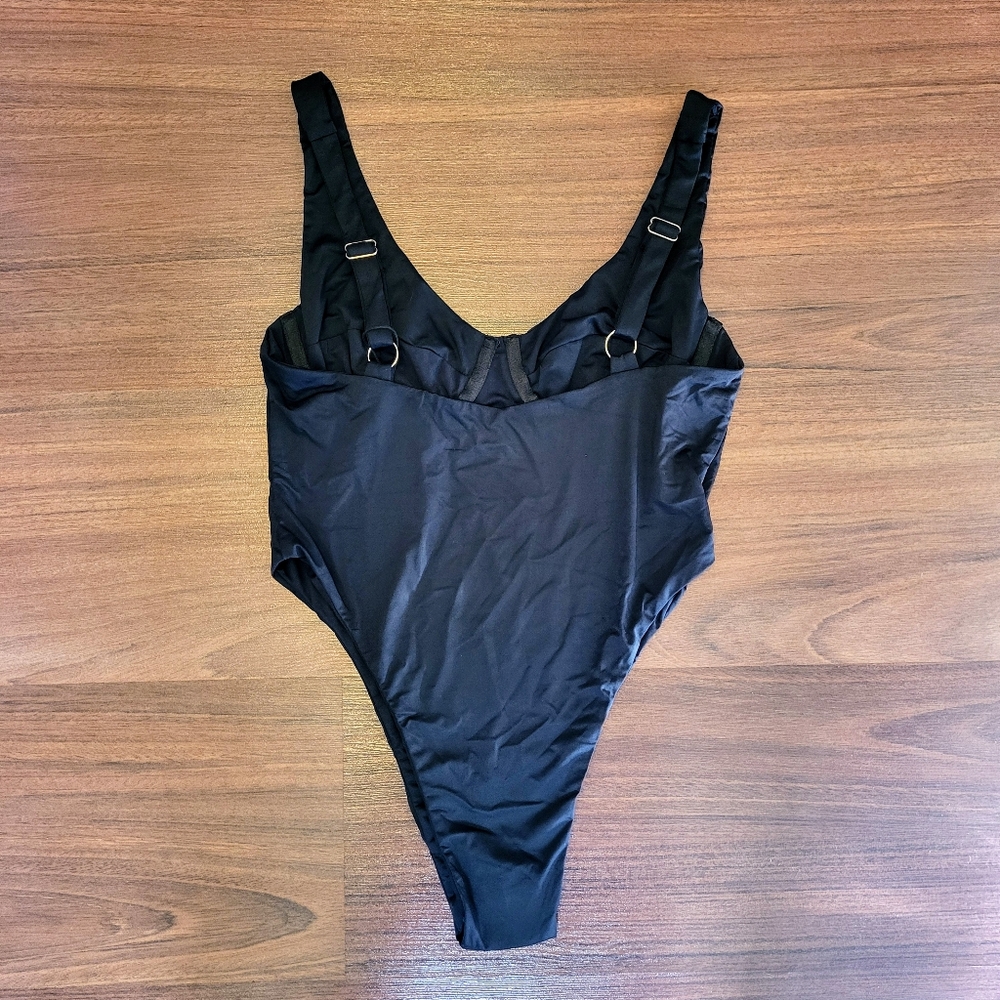 NWT Myraswim Mila One Piece Swimsuit in Black Size Medium - Picture 9 of 11